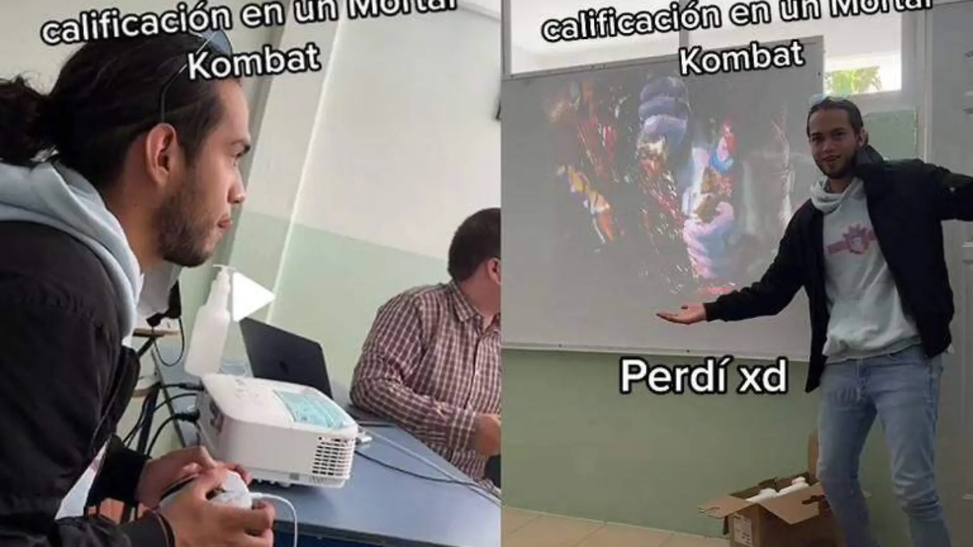 Alumno se juega la calificación con reta de Mortal Kombat